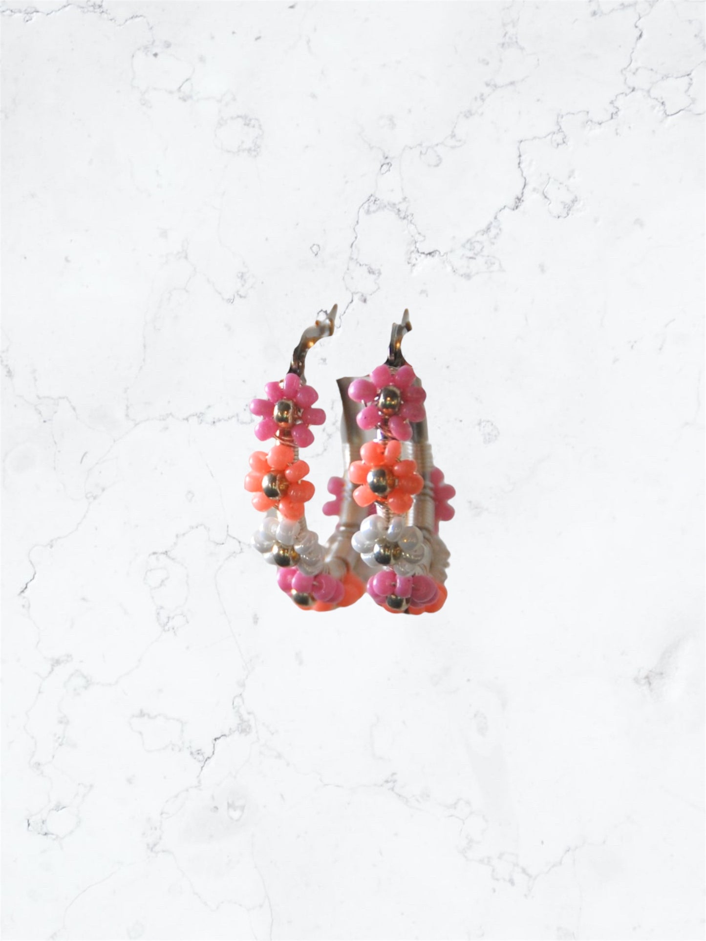 Bonita flower hoops Belle