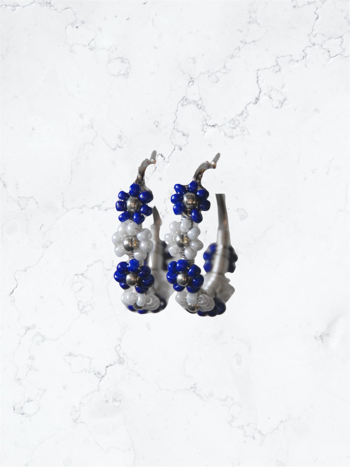 Bonita flower hoops Night sky